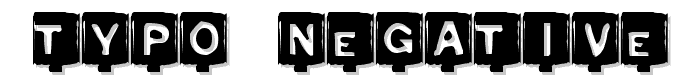 Typo Negative font